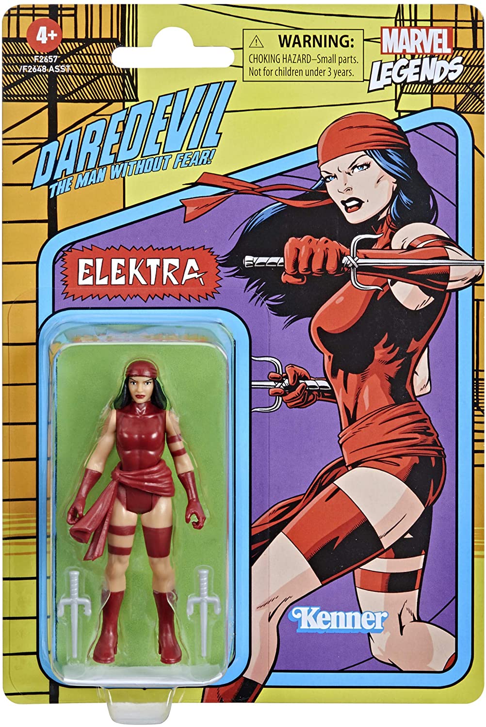 Marvel Comics -  Marvel Legends ELECTRA 3.75" Action Figure by Hasbro