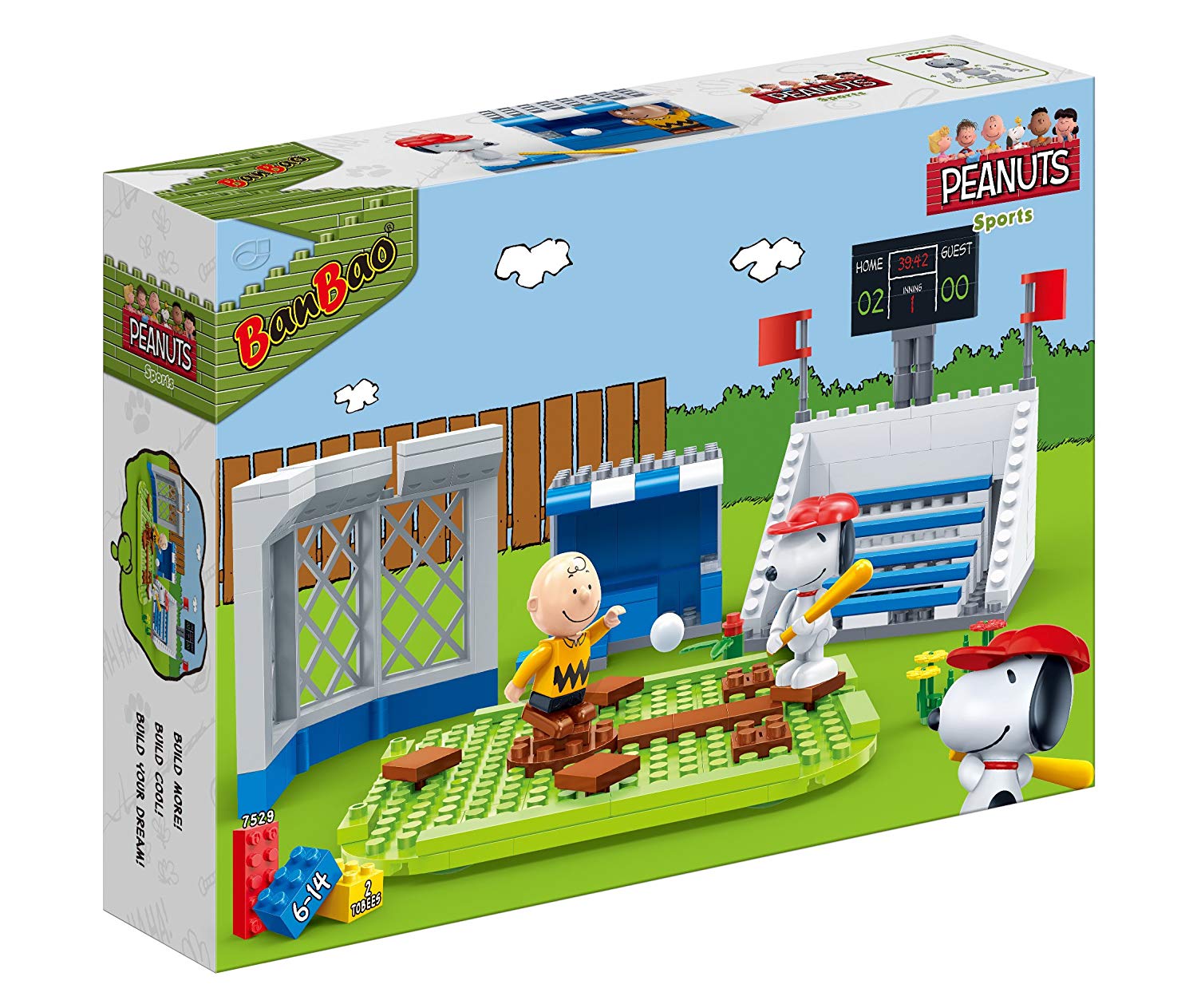 Costruzioni Banbao Snoopy inventore Peanuts Charlie Brown mattoncini  compatibili 