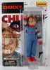 Child's Play - Juego de figuras de acción de Chucky White Carded Variant con pistola de MEGO 