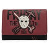 Friday the 13th - Jason Mask Mochila con correa doble y juego de billetera de tres pliegues de LOUNGEFLY 