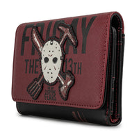 Friday the 13th - Jason Mask Double Strap Backpack Bag and Tri-Fold Wallet Set by LOUNGEFLY