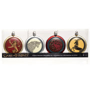 Game of Thrones - House Logo Disc Ornament Boxed Set of 4 by Kurt Adler Inc.