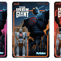 The Iron Giant - Iron Giant Set de 3 figuras de reacción de 3 3/3" de Super 7