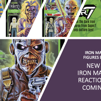 Iron Maiden - Set of 4 pieces 3 3/4" ReAction Figures Exclusive GITD by Super 7