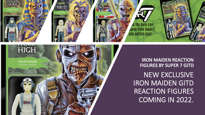 Iron Maiden - Juego de 4 figuras de reacción de 3 3/4