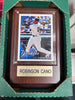 MLB - Tarjeta deportiva Robinson Cano NY Yankees en placa de madera