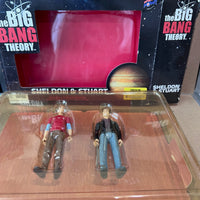 Big Bang Theory - Sheldon & Stuart Figures -Con. Exclusive by Bif Bang Pow! Non-Mint SALE