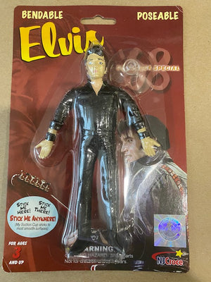 Elvis Presley - Elvis '68 Comeback Special Bendable Poseable Figure w/ Suction Cup