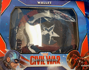 Marvel Comics - Cartera plegable de lona Capitán América Civil War 