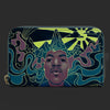 Jimi Hendrix - Psychedelic Glow Landscape Zip Around Wallet by LOUNGEFLY
