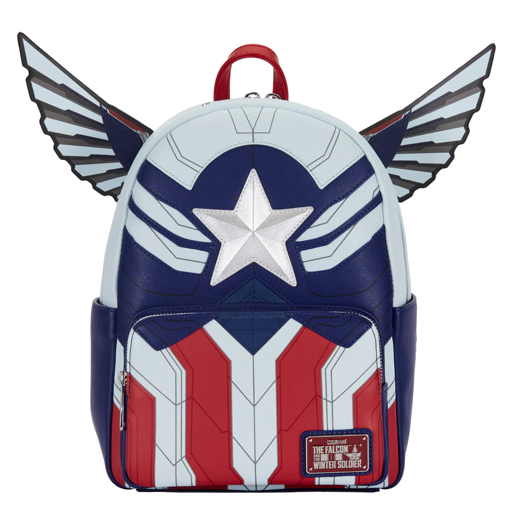 Marvel - Falcon & Winter Soldier Captain America Backpack by LOUNGEFLY