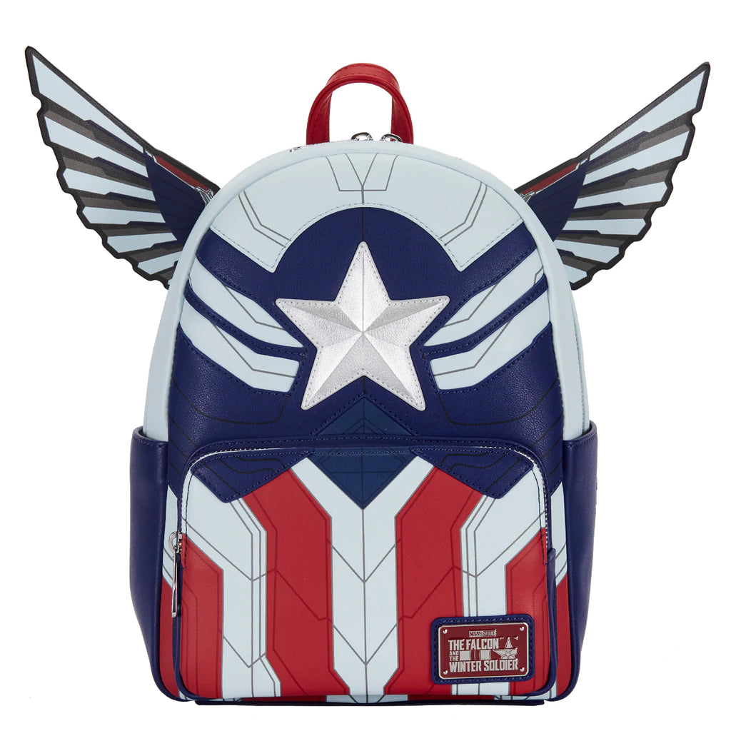 Loungefly Falcon Captain America Cosplay Mini Backpack