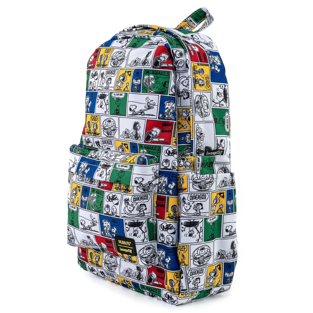 Peanuts Snoopy & Woodstock Allover Print Backpack - Travel & School Backpack With Tech Sleeve