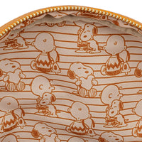 Peanuts - Mochila con correa doble Charlie Brown &amp; Snoopy Sunset de LOUNGEFLY 
