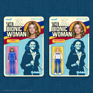 Bionic Woman  - Jaime Sommers and Fembot Set of 2 ReAction Figures by Super 7