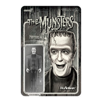 Munsters - Set of 3 pieces (Grayscale) ReAction 3 3/4-Inch Retro Action Figures by Super 7