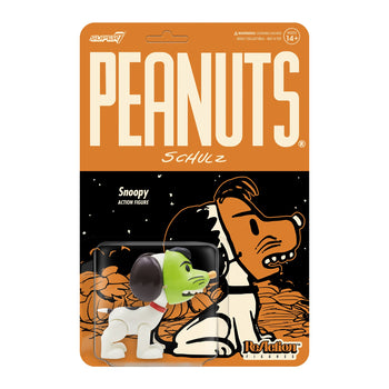 PEANUTS - HALLOWEEN Serie 4 SNOOPY ReAction 3 3/4-Inch Retro Figuras de acción Super 7