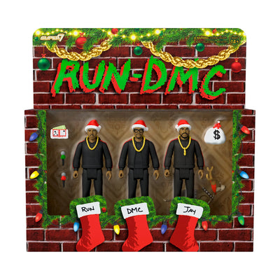 RUN DMC -  Hip Hop Set of Holiday 3-pack ReAction Figures by Super 7
