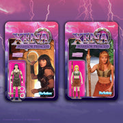 XENA: Warrior Princess - Xena &amp; Gabrielle Set de 2 figuras de reacción de 3 3/3" de Super 7