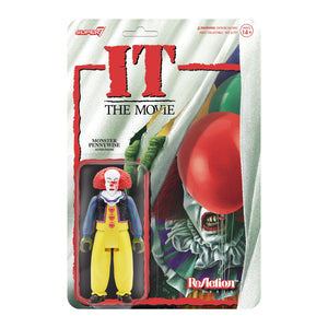 IT The Movie - PENNYWISE the Monster  3 3/4" Reaction Figure by Super 7
