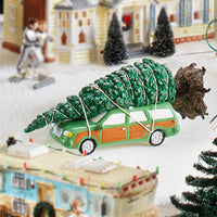 National Lampoon's Christmas Vacation - Figura de árbol genealógico de Griswold y Station Wagon de Enesco D56 