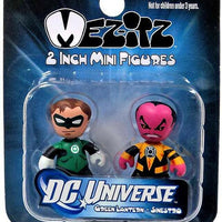 DC Universe - Linterna Verde Hal Jordan &amp; Sinestro Mini Mez-itz Vinilo Figura 2-pack por Mezco Toyz