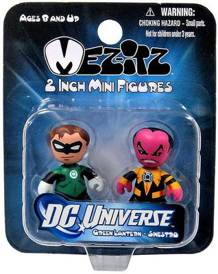 DC Universe - Linterna Verde Hal Jordan & Sinestro Mini Mez-itz Vinilo Figura 2-pack por Mezco Toyz