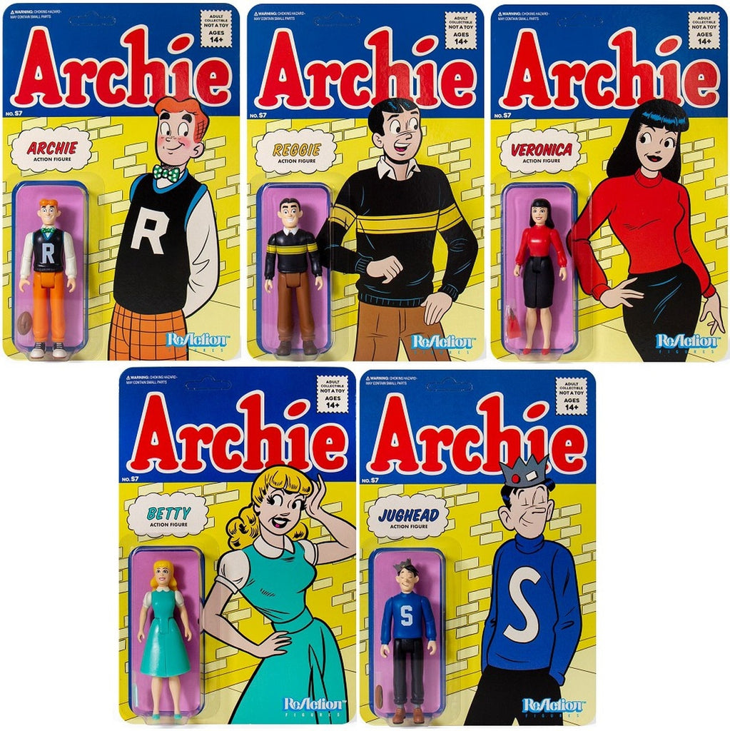 ARCHIE Comics - Set of 5 pieces ReAction 3 3/4-Inch Retro Action ...