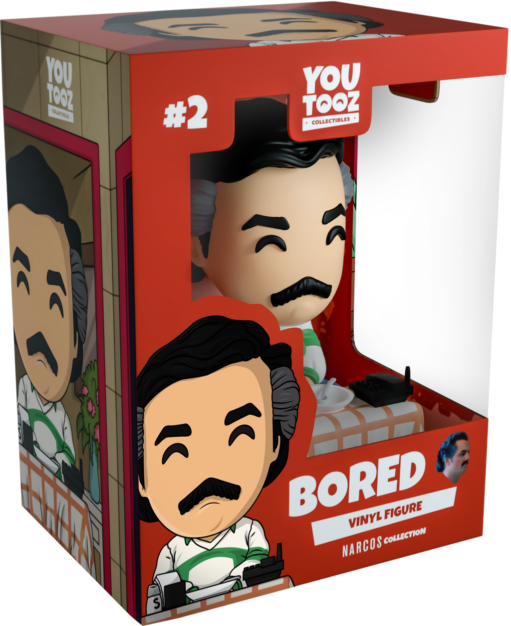 Narcos - Pablo BORED Figura de vinilo en caja de YouTooz Collectibles