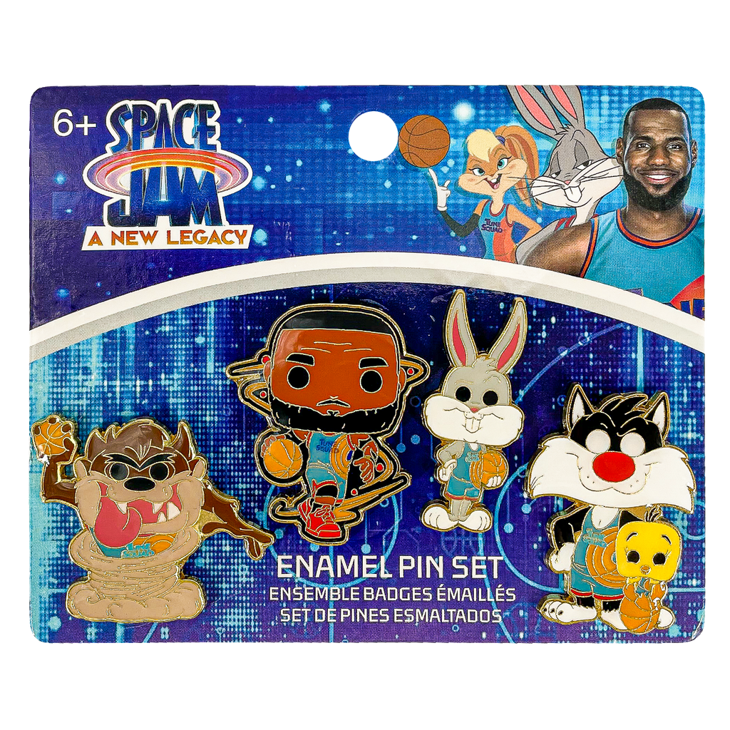 Space Jam: A New Legacy - Tune Squad 4pc Enamel Pin Set by Funko