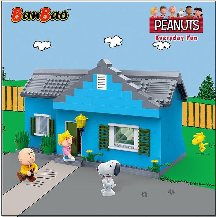 Peanuts Everyday Fun - Juego de construcción de la casa de Charlie Brown de Ban Bao
