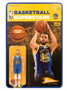 NBA - Stephen Curry Golden State Warriors (Blue Jersey) Reaction 3 3/4" Figura de acción de Super 7