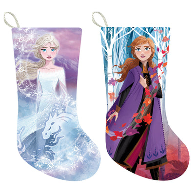 Disney Frozen 2 - Juego de 2 medias navideñas de Anna y Elsa de Kurt Adler Inc.