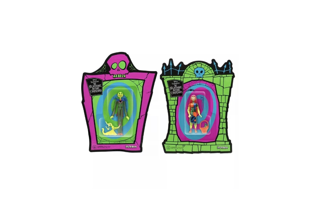 Nightmare Before Christmas - Set of 2 pieces ReAction 3 3/4-Inch Retro Action Figures by Super 7