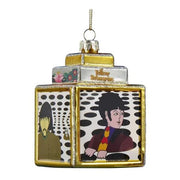 Beatles - Yellow Submarine Pot Holes 3 3/4-Inch Glass Cube Ornament by Kurt Adler Inc.