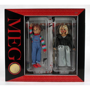 Child's Play - Bride of Chucky Movie - Chucky and Bride of Chucky 2 Pack with Collectible Coin Action Figure Set by MEGO