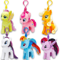 Ty My Little Pony - Colección de 6 piezas de peluche de 4" con clip