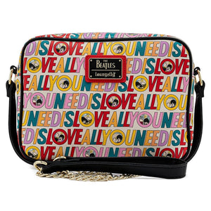 Beatles - All You Need is Love Crossbody Bag by LOUNGEFLY