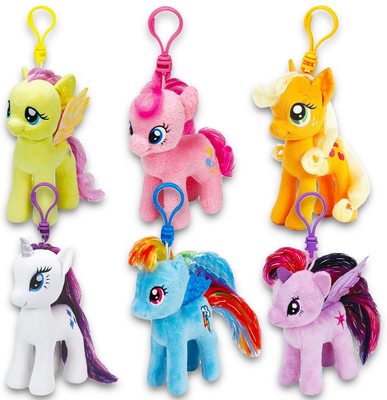 Ty My Little Pony - Colección de 6 piezas de peluche de 4