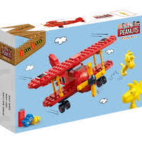 Peanuts - Juego de construcción de avión rojo Flying Ace de Ban Bao