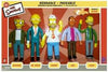 Simpsons - Springfield Nuclear Power Plant Bendables Poseable Boxed Set