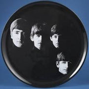 Beatles - Bandeja de servicio redonda de melamina con 4 caras en blanco y negro