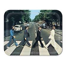 Beatles - Bandeja de servicio rectangular de melamina Abbey Road