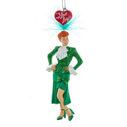 I Love Lucy - Lucy Sally Sweet in Kelly Green Dress 5.5" Ornament by Kurt Adler Inc.