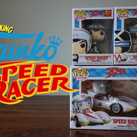 Speed ​​Racer - Juego de 3 Funko Pop en caja individual. Figuras de vinilo