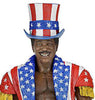 Rocky IV - Apollo Creed 40th aniversario Uncle Sam Hat &amp; Coat 7" Figura de acción de NECA