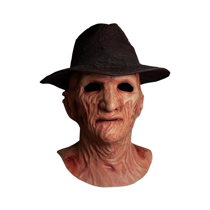 A Nightmare on Elm Street 2: Freddy's Revenge - MÁSCARA DE FREDDY Deluxe con sombrero Fedora de Trick or Treat Studios