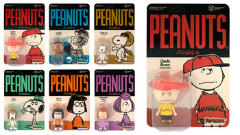 PEANUTS - Series 2 Set of 6 pieces ReAction 3 3/4-Inch Retro Action Figures Super 7