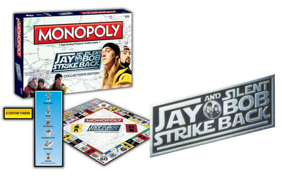 Jay and Silent Bob Strike Back - Juego de mesa Monopoly de edición de coleccionista de Diamond Select