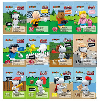 Colección Peanuts - Juego completo de minifiguras Tobees de Ban Bao